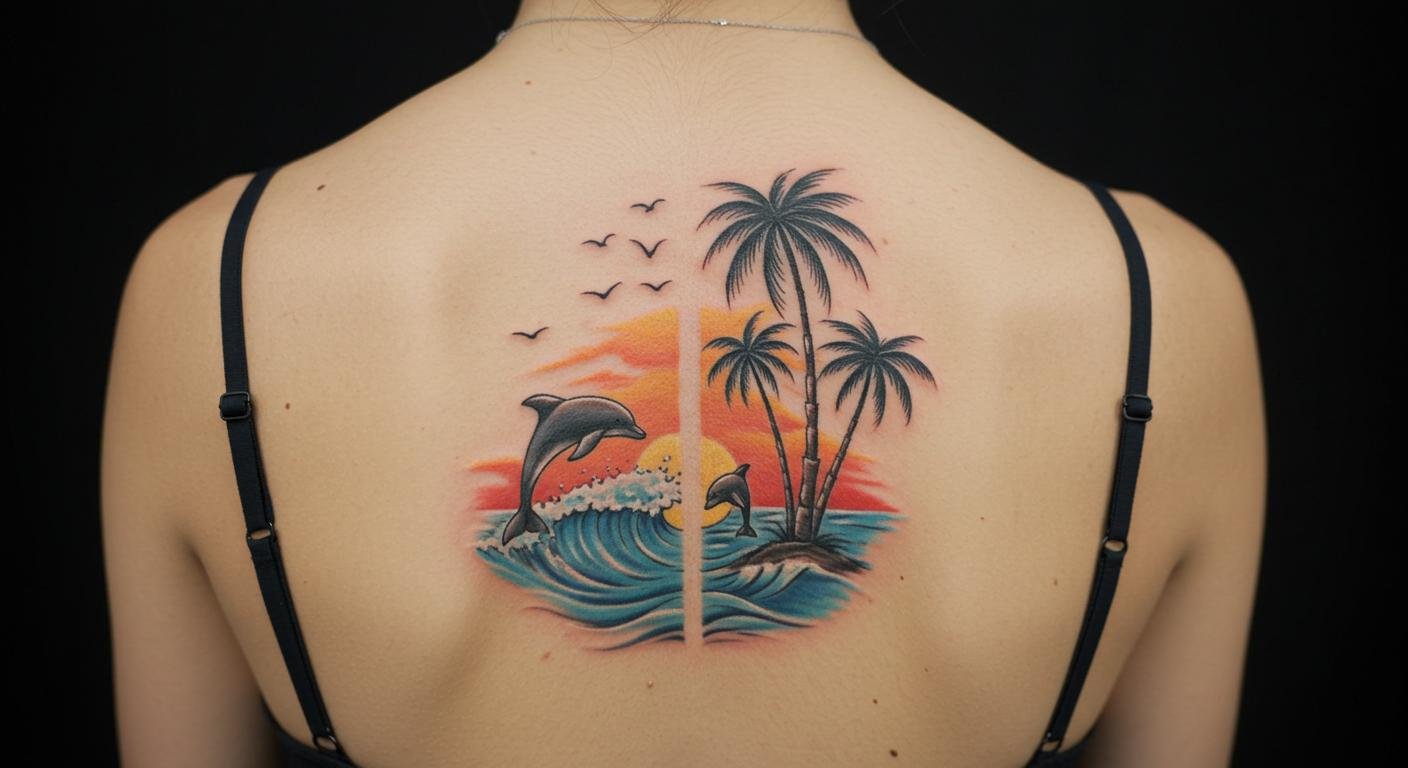 25 Dreamy Beach Spine Tattoos Every Ocean-Loving Woman Will Adore!
