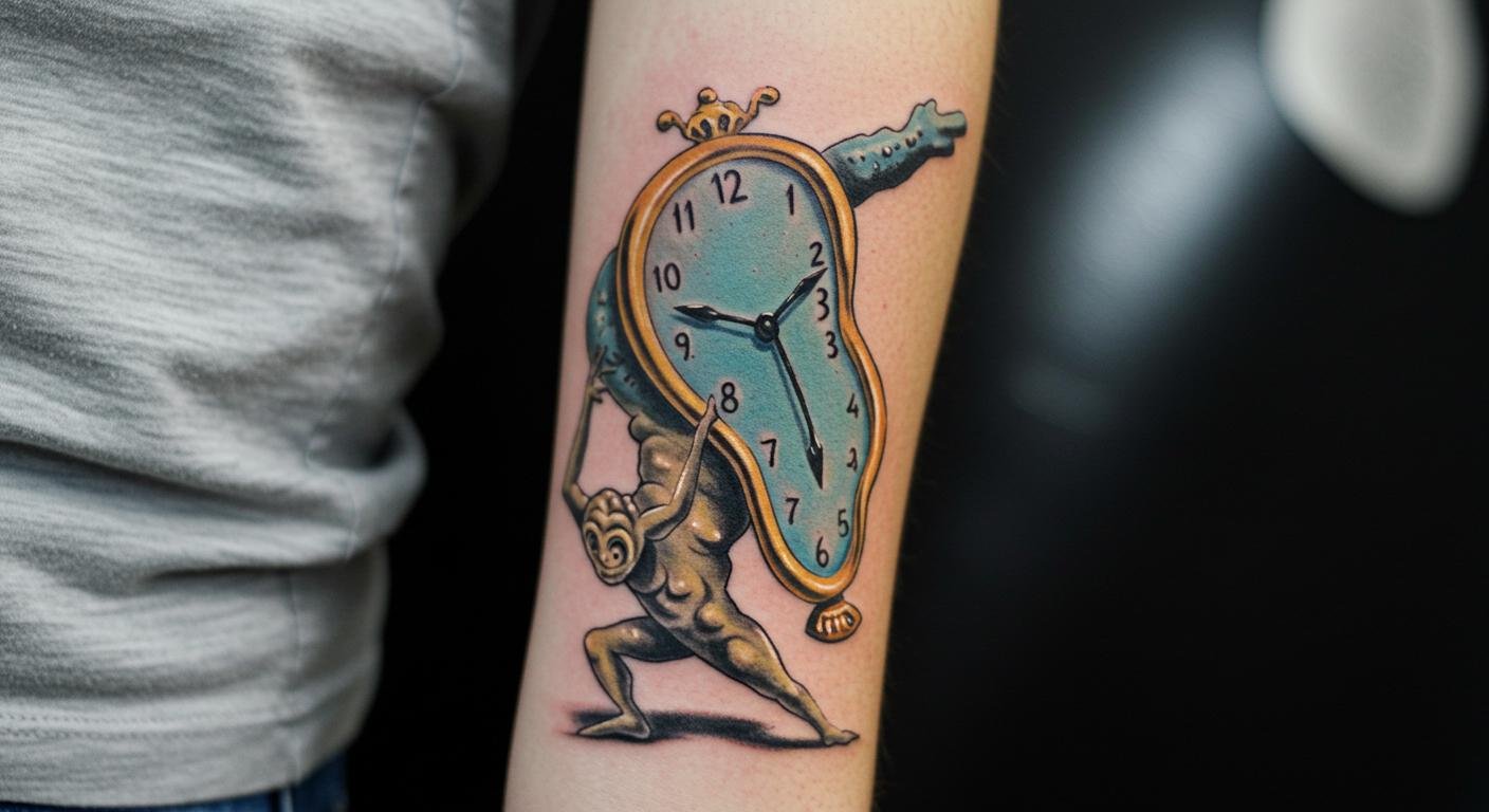 Dive Into Dreamlike Ink: 18+ Mind-Blowing Salvador Dali Tattoo Ideas for Art and Ink Lovers!