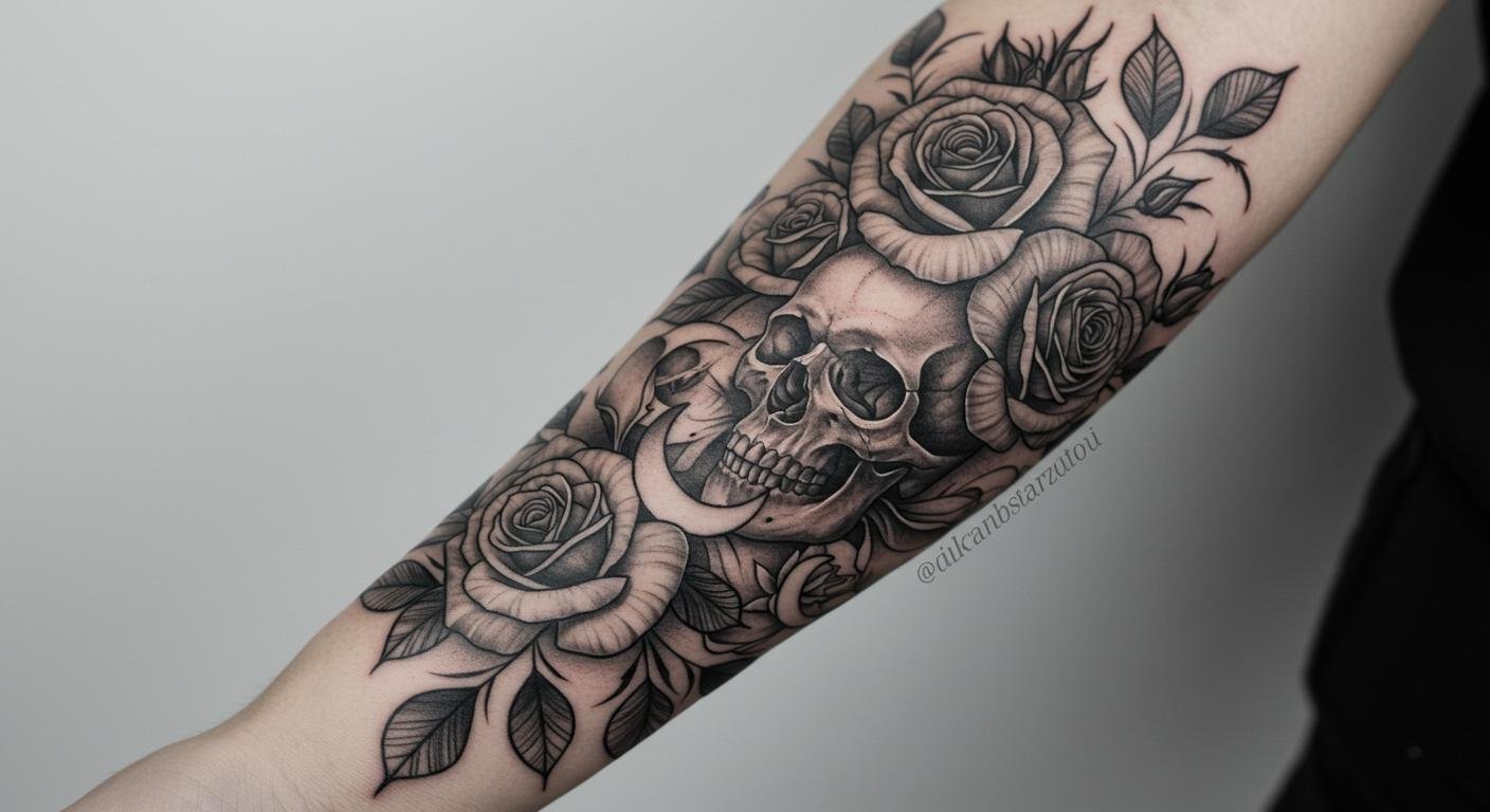 21+ Bold Gothic Floral Tattoos That Bring Dark Romance to Life!