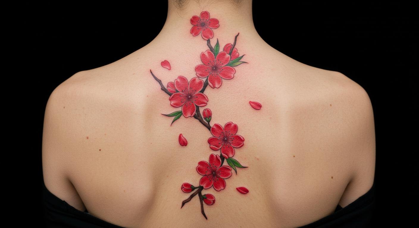23 Jaw-Dropping Red Spine Tattoos That Will Make You Stand Out in the Crowd!