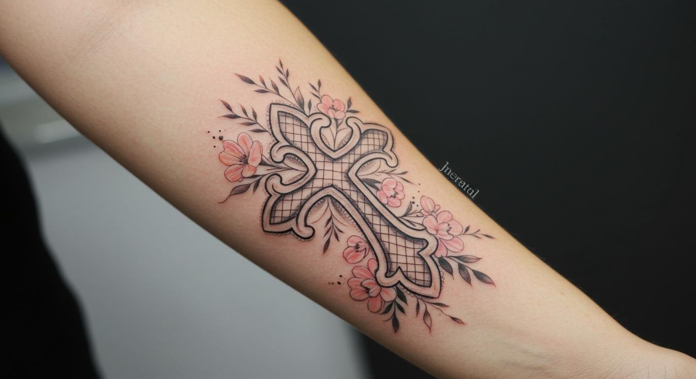 25+ Stunning Feminine Cross Tattoo Ideas That Radiate Grace and Faith!