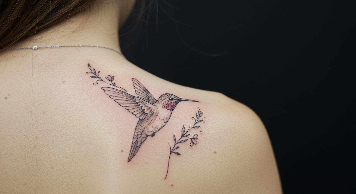 23 Stunning Fine Line Hummingbird Tattoos to Elevate Your Graceful Style!