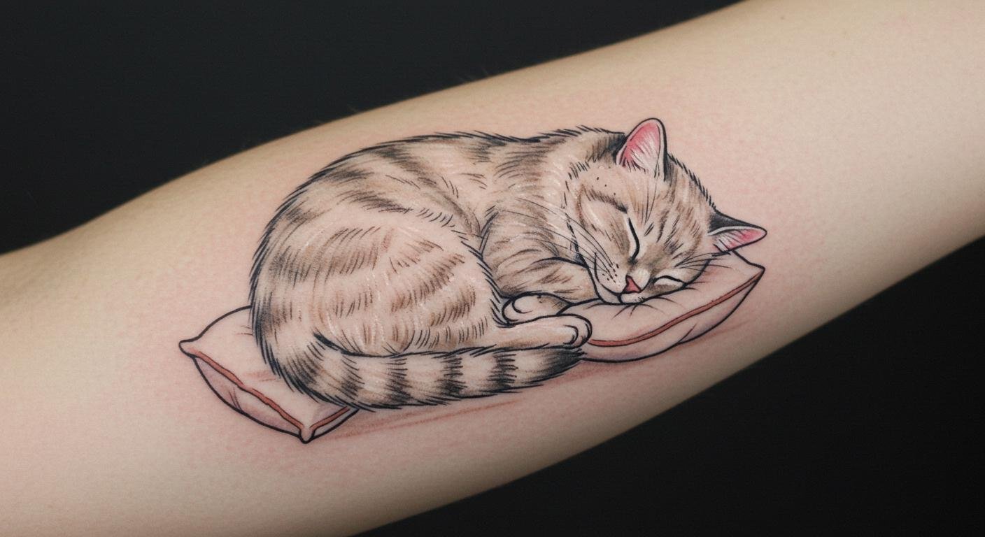 28+ Adorable Cat Tattoo Designs That’ll Melt Your Heart!