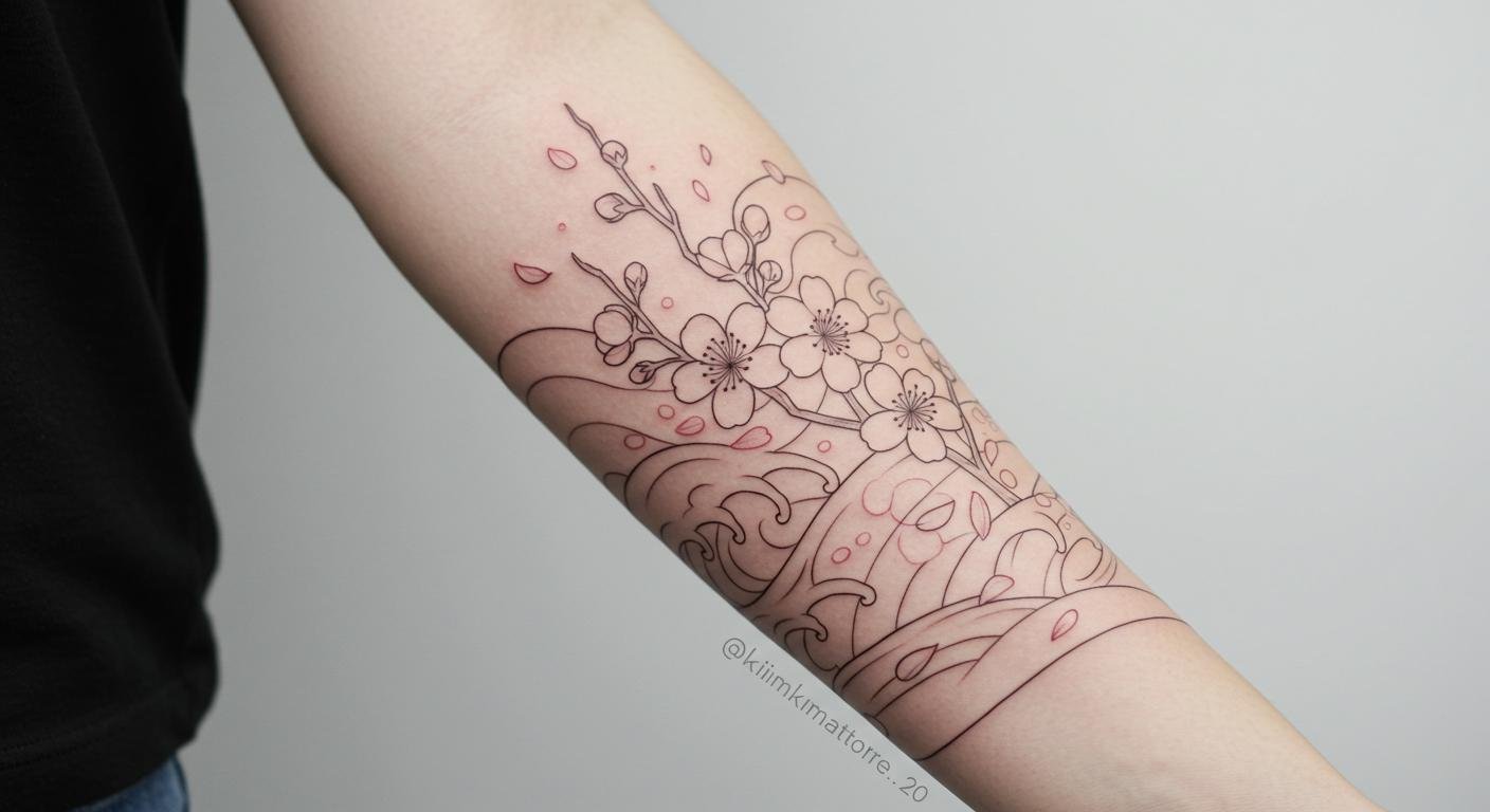 25+ Dreamy Fine Line Sleeve Tattoos That Flow Like Artistry on Skin!
