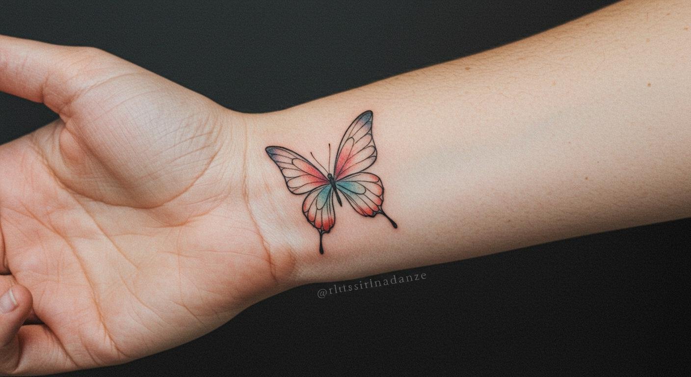 25+ Delicate Fine Line Butterfly Tattoos That Flutter Elegantly Across Your Skin