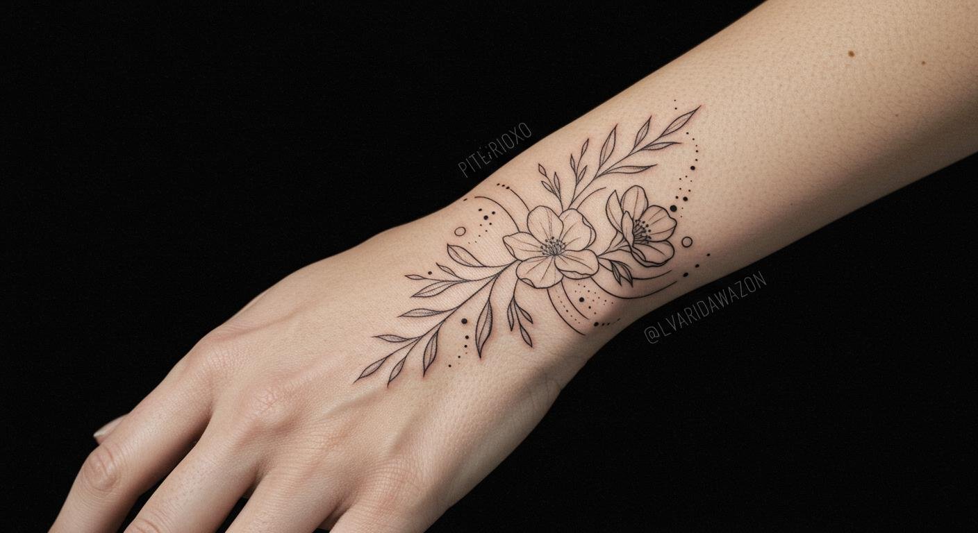 25+ Elegant Fine Line Hand Tattoos That Make a Delicate, Stunning Statement!
