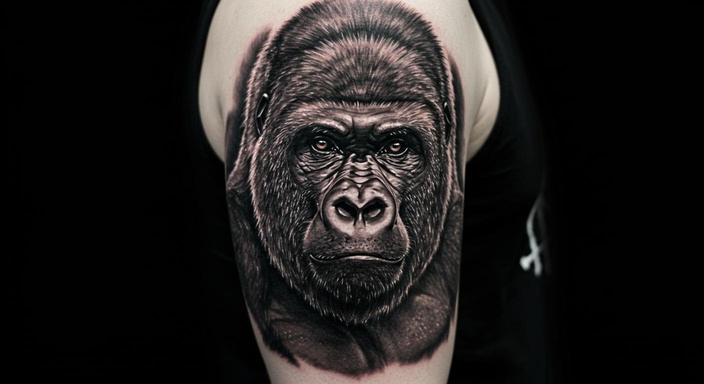 Unleash Your Wild Side: Stunning Gorilla Tattoo Ideas That Roar Fierce Style!